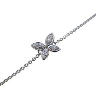 1408 - 18K White Gold Diamond Bracelet