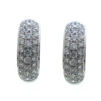 1328 -  18K White Gold Diamond Earring